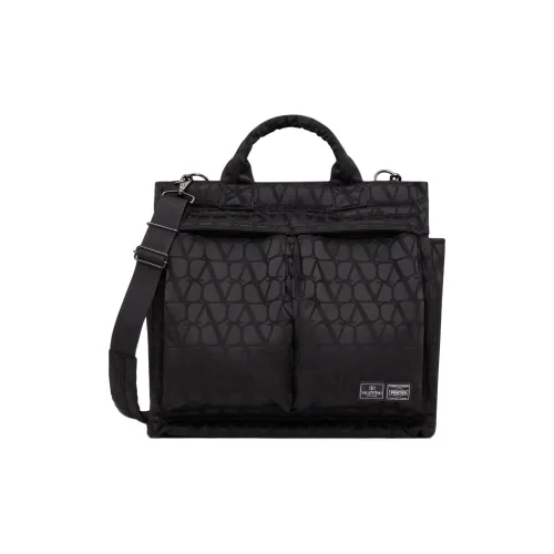 Valentino Porter Нейлон Тоут Сумка Сумка для покупок Сумка через плечо Сумка Мужская Черная