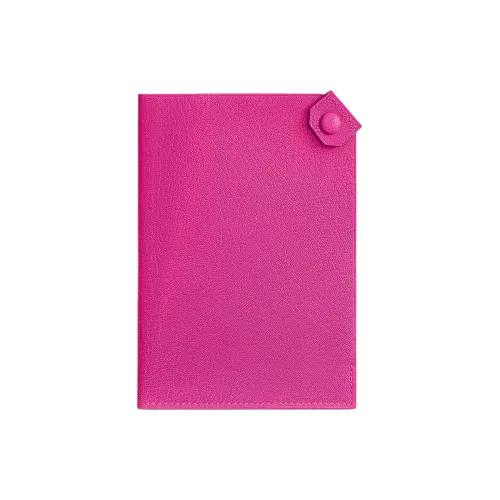 HERMES Tarmac Chamkila шевро Passport HOLDER Маленький Женские 5R Розовый Shocking Ярко-розовый