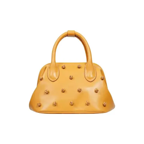 COIN QIAN Корова Спилок Сумка Маленькая Женская Field Желтая