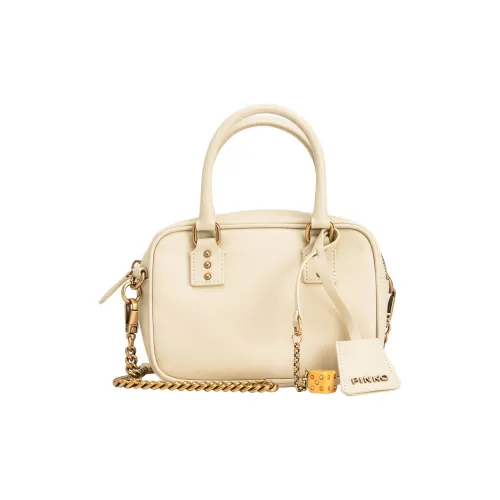 PINKO Полиэстер с коровьей кожей сумка через плечо маленькая сумка женская бежевая