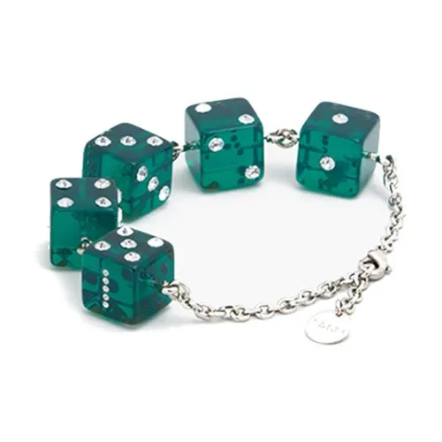 MARNI Кристальный Смола Brass Bracelets Женские Зеленый
