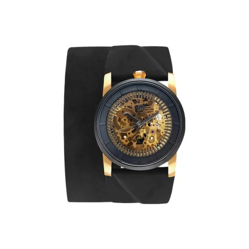 FOB Наручные часы Автоматический Механический Механизм Кожаный ремешок Черепный циферблат Унисекс