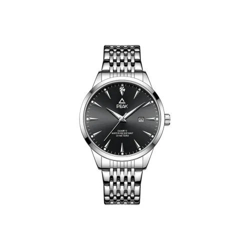 PEAK ASPIRE Кварцевый механизм ремешок из нержавеющей стали черный циферблат мужские часы