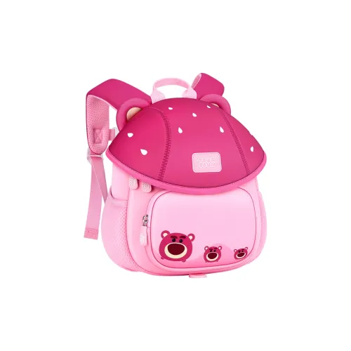 Disney Strawberry Bear Series Полиэстер Детский Студенческий Рюкзак Сумка Маленький Детский Розовый Красный