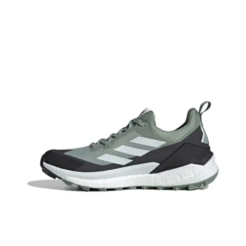 adidas Terrex FREE HIKER 2,0 Gore TEX Амортизация Устойчивость к истиранию Водонепроницаемый Низкий Топ Уличная Обувь Мужская Зеленая