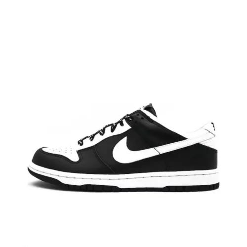 Nike Dunk Low Амортизация Износостойкий Низкий Топ Скейтборд Кроссовки Мужские Черно-Белые