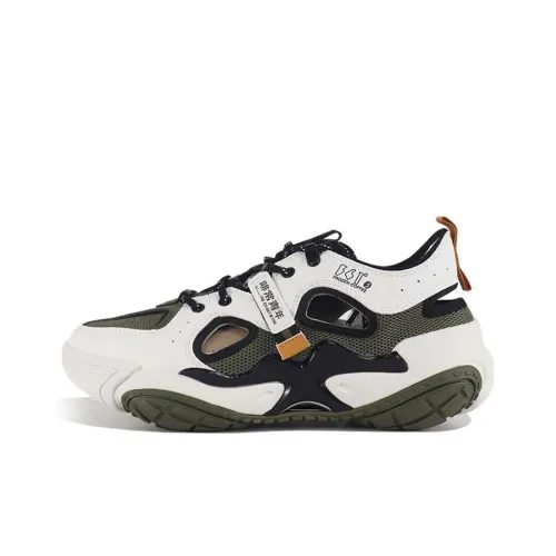 361° Амортизаторы Slip-resistant Низкий Топ Casual Мужской Белый Зеленый