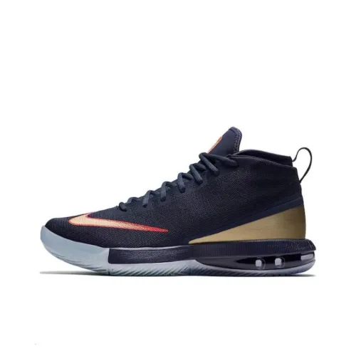 Nike Air Ma Амортизация Износостойкий MID Топ Баскетбольные кроссовки Унисекс Черный