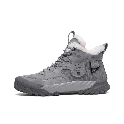 JEEP Street Shoes MID Top Gray Men's