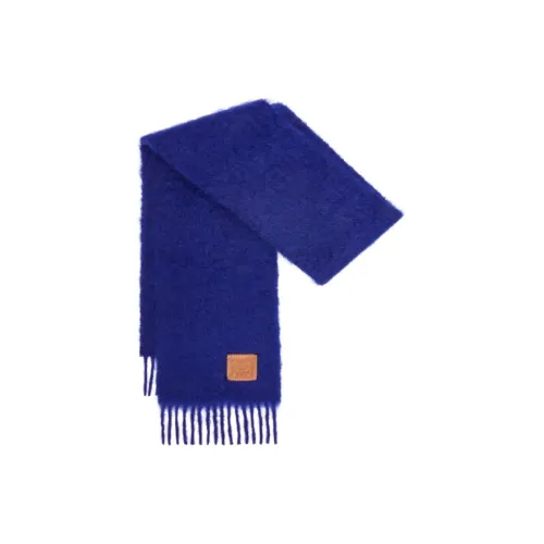 LOEWE Вязаные шарфы Женские Синий