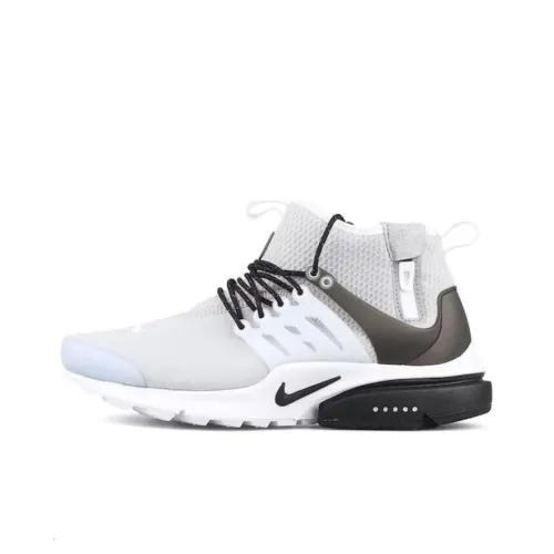 Nike Air Presto MID Utility Амортизация Износостойкий MID Топ Повседневная обувь Мужская Белая