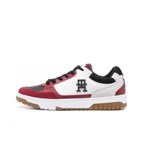 Tommy Hilfiger Низкий топ Повседневная обувь Мужская Белый Красный