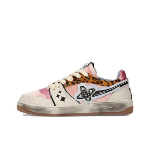Кроссовки для скейтбординга ENTERPRISE JAPAN Low Top Бежево-розовые Женские