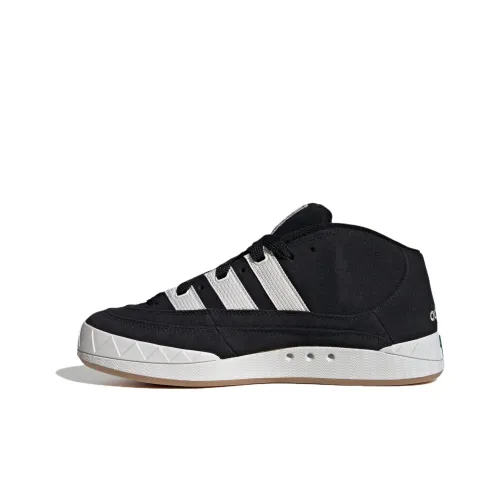 Adidas Originals Adimatic MID Slip Resistant Abrasion Resistant MID Топ Скейтборд Кроссовки Унисекс Черный Зеленый