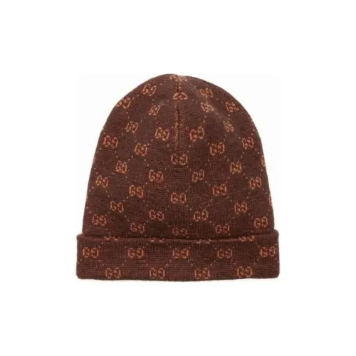 GUCCI Alpaca Wool Beanies Унисекс Коричневый