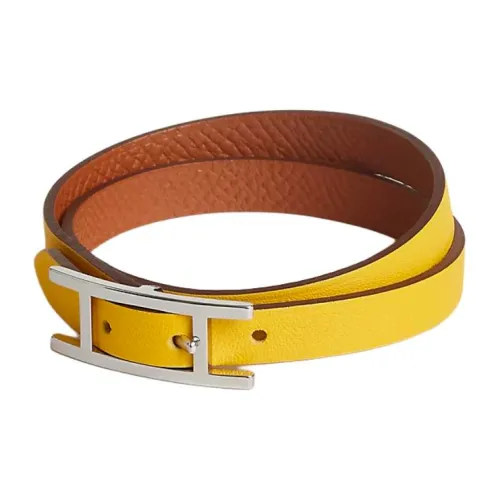 HERMES Телячья кожа покрытие из палладия женские желтые