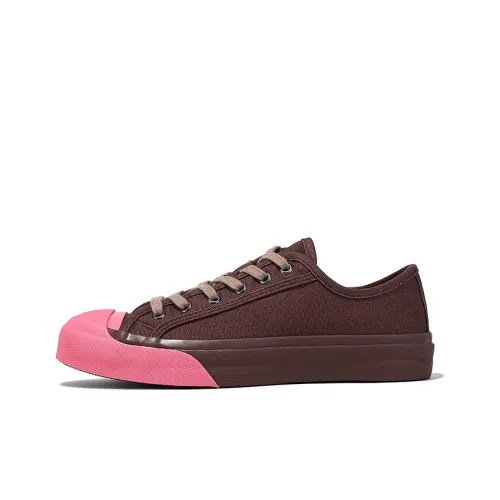 BELLALILY Low-Top Canvas Shoes Brown Women's