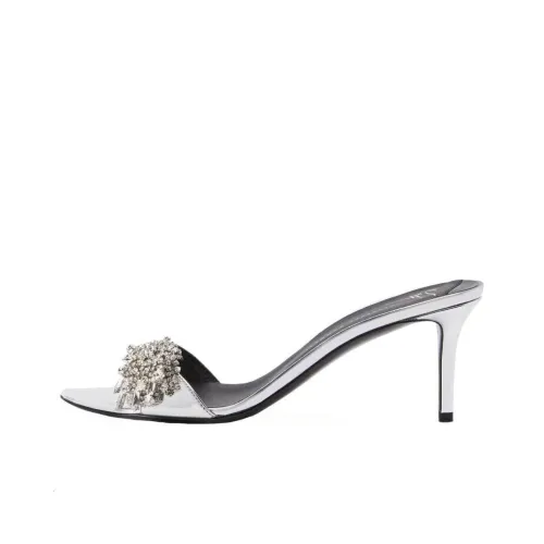 Giuseppe Zanotti GZ Слипоны 7 см Женские Серебряные