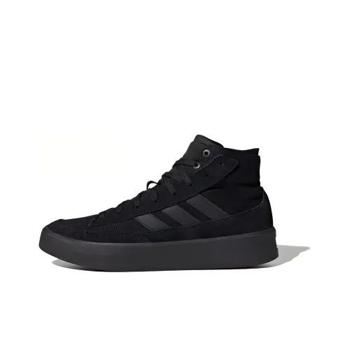 Adidas Znsored Амортизация Высокие Кроссовки для Скейтбординга Унисекс Черные