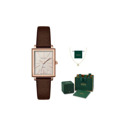 Laresdomi Little Gold Brick Collection Кварцевый механизм Часы Женские Золото Циферблат Little Gold Brick Collection