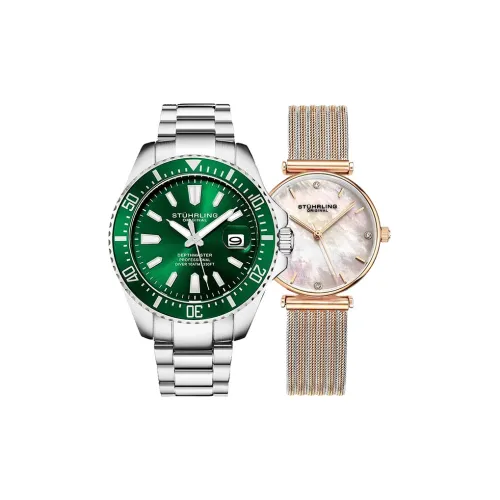 STUHRLING Кварцевый Movement Унисекс Часы 44mm*44mm*14mm Зеленые