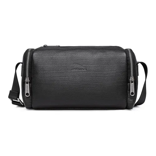 JAGUAR Корова Кожа Сумка через плечо Сумка на плечо Стандартная Мужская Черная