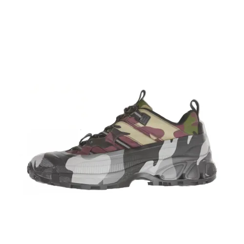 Burberry Arthur Low Топ Повседневная обувь Мужская Камуфляж Зеленый