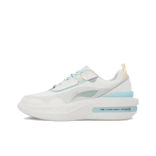 LINING FUTURE R1 Устойчивый к истиранию Дышащий Низкий Топ Скейтборд Кроссовки Женские Белые Синие