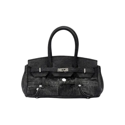 Margin Goods Denim Сумка Kelly Сумка через плечо Средний размер Женская Черная