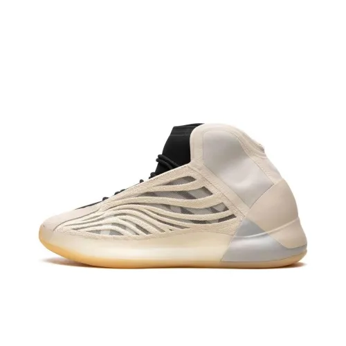 Adidas Originals Yeezy QNTM 'Mist Slate' Амортизация Износостойкие Высокие Баскетбольные Кроссовки Унисекс Бежевый Желтый Черный