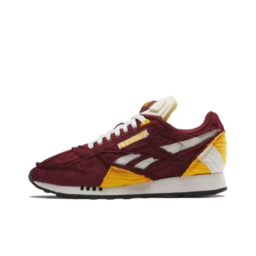 MARKET x Reebok совместный бренд Classic Leather Low Топ Беговые кроссовки Унисекс Красный Желтый