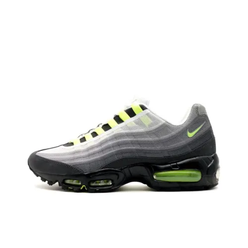 Nike Air Max 95 Low Беговые кроссовки Мужские Серый Черный Зеленый