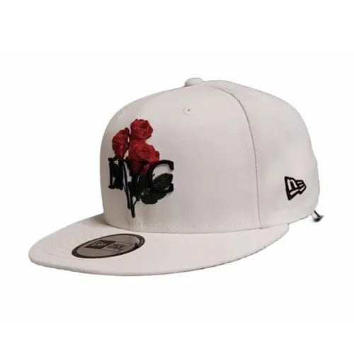 New Era Хлопковые кепки унисекс белые