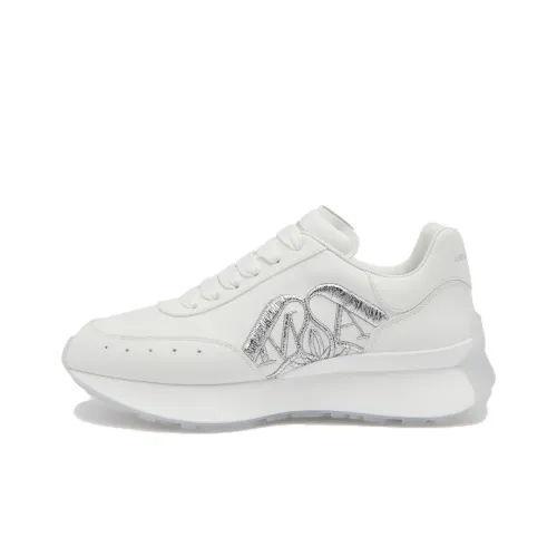 Alexander McQueen Sprint Runner Low Топ Повседневная обувь Женская Белая