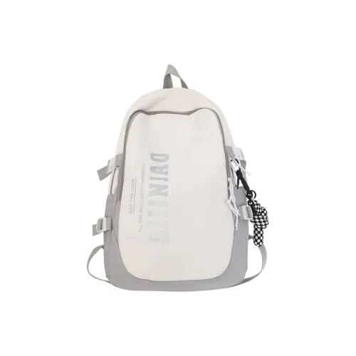 LEXI Nylon Backpack Standard Unisex Black Gray Blue Orange Purple