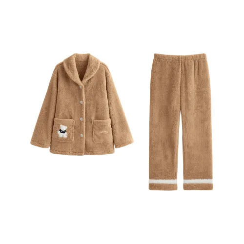 XUANZHITING Хаки Женские Пижамные Комплекты