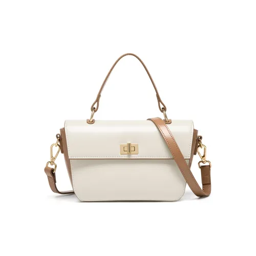 CinvaiKrose Сумка через плечо из коровьей кожи с синтетической кожей маленькая женская сумка итальянский молочный кофейный цвет