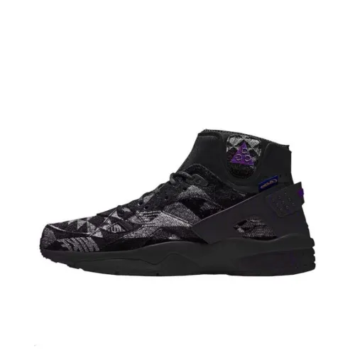 Nike Air Mowabb Амортизация Износостойкий MID Топ Беговые кроссовки Мужской Черный