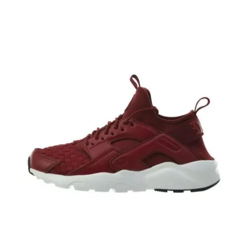 Nike Air Huarache Устойчивый к истиранию Дышащие Низкие Беговые кроссовки Унисекс Красный