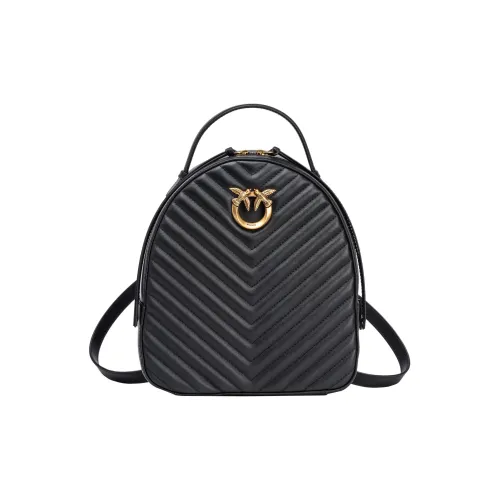 PINKO Рюкзак из коровьей кожи женский черный