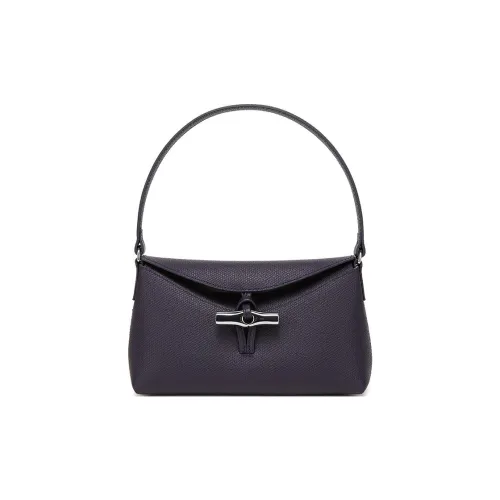 LONGCHAMP Roseau Коровья кожа крупнозернистая Сумка через плечо Женская Фиолетовая