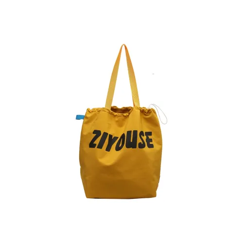 OUZIHUANG Холст Ведрообразная Сумка Сумка Сумка через плечо Стандартная Женская Желтая Экрю Черная Хаки