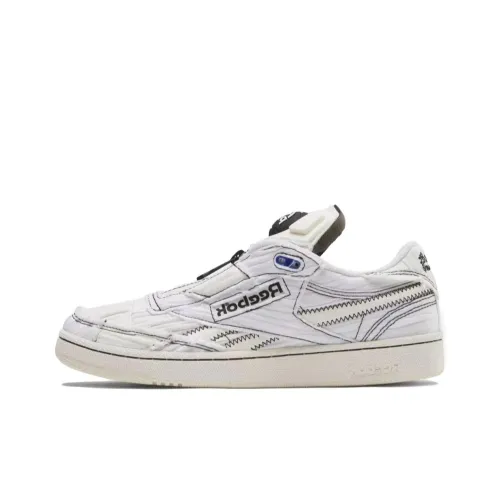 MARKET x Reebok совместная серия Club C 85 PUMP Low Top Скейтборд Кроссовки Unisex Белый