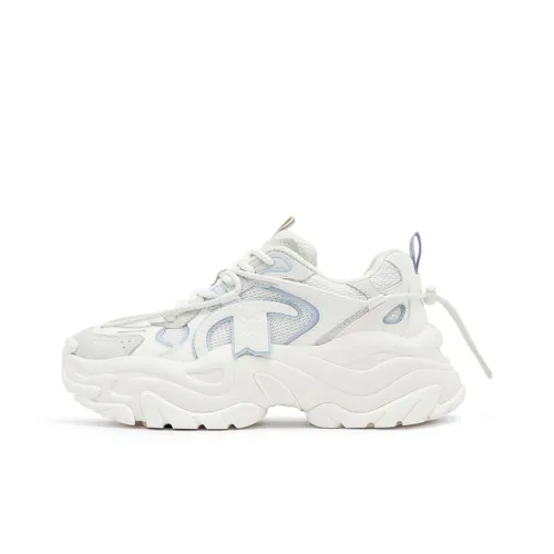 Champion Thousand Layers Y2K Обувь Низкий Топ Толстая Подошва Кроссовки Женские Белые Синие