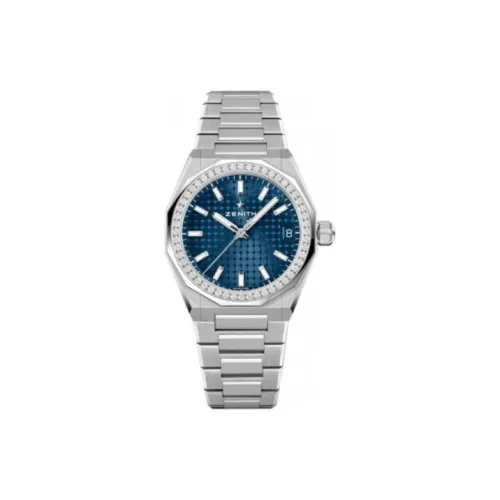 Zenith Автоматический Механический Movement Женские Часы 36мм*10,35мм Синий