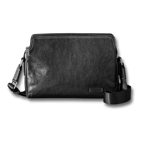 Back Step Первый слой Растительное дубление Корова Настоящая кожа Сумка через плечо Стандартная Унисекс Черный