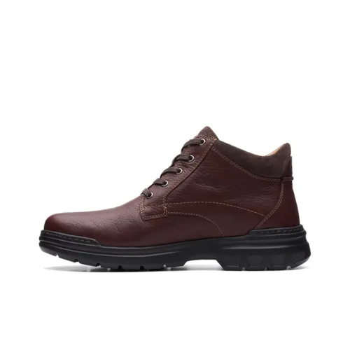 Clarks Мужские повседневные туфли MID Топ Коричневый Мужской