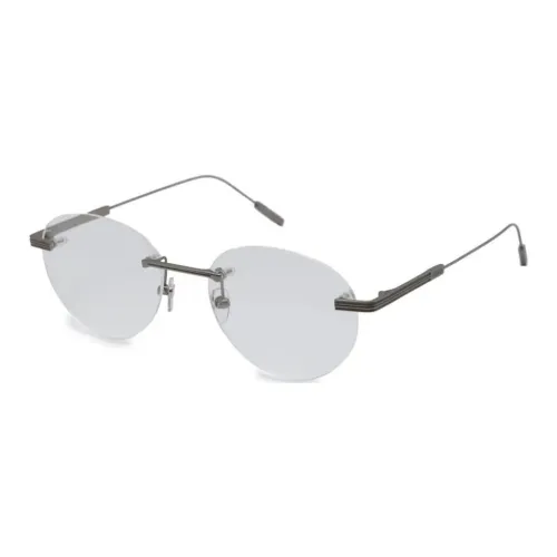 Zegna OVAL SUNGLASSES Мужские Серебряные