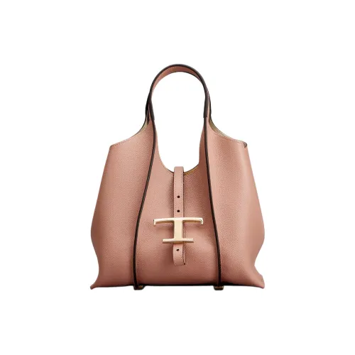 TOD'S Кожа Тоут Сумка Сумка для покупок Сумка Мини Женская Розовая