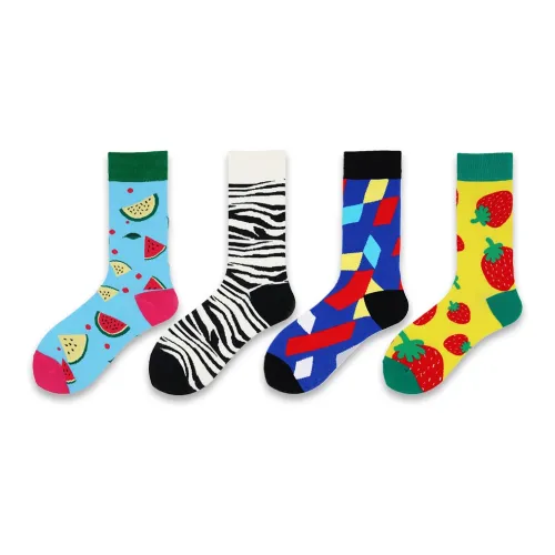 Носки Flowers In Water высокие мужские упаковка из 4 пар